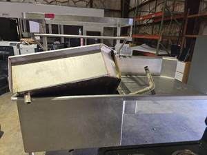 lot 6982 image: Commercial Stainless Steel Dish Table With Right Side Drain Board