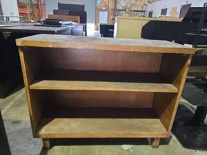 lot 6988 image: Wooden 2-Shelf Bookcase