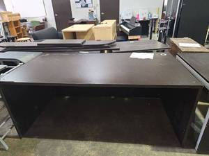 lot 6990 image: Dark Brown Executive Desk