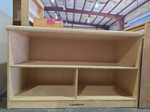 lot 47139 image: Lakeshore Wooden Storage Shelf Unit