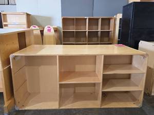 lot 47187 image: Commercial Grade Plywood Storage Cabinet with Multiple Compartments
