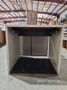 lot 47220 image: White Office Desk Shell with Keyboard Rails