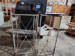 lot 47229 image: Metal Storage Rack with 3M Adhesive Transfer Tape and File Organizers