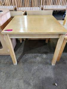 lot 47334 image: Childrens Wood Table