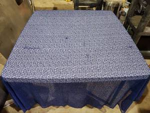 lot 47479 image: (4) Navy Blue Sequin Square Table Cloths&nbsp- Event Decor