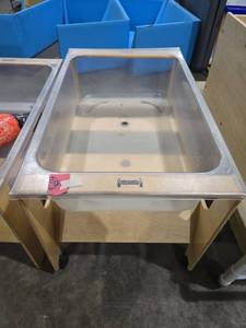 lot 47375 image: Jonti-Craft Clear Storage Bin with Drain