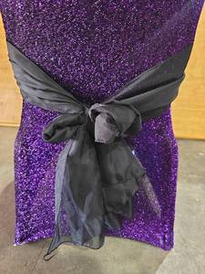 lot 47498 image: (100)  Black Satin Sashes&nbsp- Event Decor