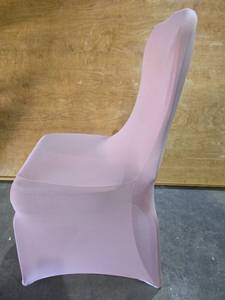 lot 47501 image: (102) Pink Spandex Chair Covers&nbsp- Event Decor