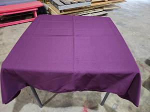 lot 47503 image: (48) Plum Rectangular Polyester Tablecloths&nbsp- Event Decor