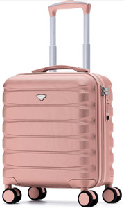 lot 50786 image: Carry On Suitcase 18x14x8 Hardside Built In TSA Lock & USB Port Lightweight Luggage Silent Double Spinner Wheels Maximum Underseat Carry-On Bag For American & United Approved Airlines