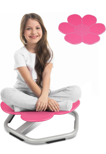 lot 50799 image: Spinning Chair for Autistic Kids, Seat and Spinning Chair, Body Coordination Training, Rose Red Non Slip Sensory Toys 360° Kids Swivel, Improving Toddlers Physical Fitness
