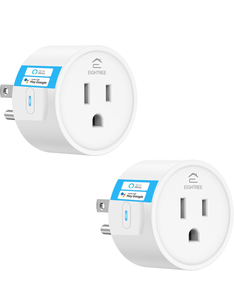 lot 50825 image: EIGHTREE Smart Plug, Smart Plugs That Work with Alexa & Google Home, Compatible with SmartThings, Smart Outlet with WiFi Remote Control and Timer Function, 2.4GHz Wi-Fi Only, 2Packs