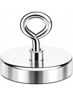 lot 50844 image: Magnet 2 Inches 350 Lbs Strong Magnets Fishing Nail Removal Tool Pickup Super Heavy Duty Security Large Tags Neodymium Big Remover Powerful Strongest Clothes Magnetic High Power (50mm)