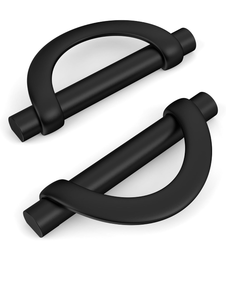 lot 51869 image: Amerdeco 10 Pack Matte Black Cabinet Pulls 1.26 Inch(32MM) Hole Centers Kitchen Cabinet Handles Hardware Kitchen Handles for Cabinets Cupboard Handles Drawer Pulls