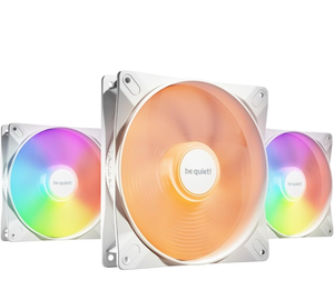 lot 51875 image: be quiet Light Wings LX 140mm PWM high-Speed PC Case Fan  White  Triple-Pack  BL131