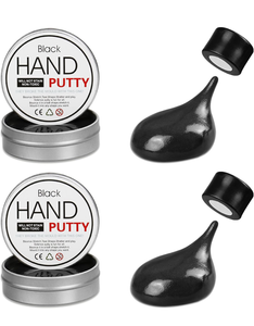 lot 51878 image: Magnetic Slime Putty, Magnetic Space Putty Slime with Upgraded Magnet Toys for Kids Adults, Fidget Toy Stress Reliever Puddy Toys for Christmas Birthday Gifts Stocking Stuffers (Black,2 Pack)