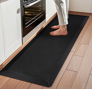 lot 51888 image: Anti Fatigue Kitchen Mats for Floor, 910 Extra Thick Cushioned Standing Desk Mat, Comfort Memory Foam Ergonomic Kitchen Rugs and Mats Non-Slip Waterproof for Office, Kitchen, Sink, 20 x 48