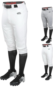 lot 51896 image: Rawlings Mens Launch Series Baseball Pants  Knicker Fit  Adult Sizes  Solid  Multiple Colors
