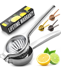 lot 51897 image: Lemon Squeezer Stainless Steel with Premium Quality Heavy Duty Solid Metal Squeezer Bowl - Large Manual Citrus Press Juicer and Lime Squeezer Stainless Steel - by Zulay Kitchen