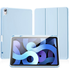lot 51899 image: LovRug for iPad Air 11 Inch Case (M2) 2024, iPad Air 5th Generation Case 2022iPad Air Cases 4th Generation 2020 10.9 Inch with Pencil Holder, Soft TPU Back Smart Protective Cover (Light Blue)