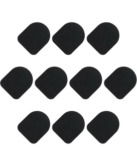 lot 51904 image: MECCANIXITY Gloves Touch Screen Sticker Ultra High Sensitivity Flexible Carbon Fiber Ultra Thin Stickers Black for Gloves, Pack of 30