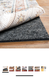lot 51914 image: BAGAIL Felt and Natural Rubber Backing Rug Pads 14 Thick, 4 x 6 Ft Non Slip Carpet Gripper Keep Rugs in Place, Under Area Rug Protective Cushioned Pads, Carpet Runners, Hardwood Floors Protection