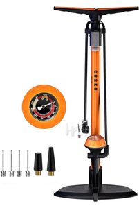 lot 51937 image: GOBKO Bike Pump with Gauge,Bicycle Floor Pump for Presta and Schrader Valves Bike Tire Pumps Inflator High Pressure 160PSI & 11BAR Portable Air Pump for Road Bike Car MTB Sports Balls