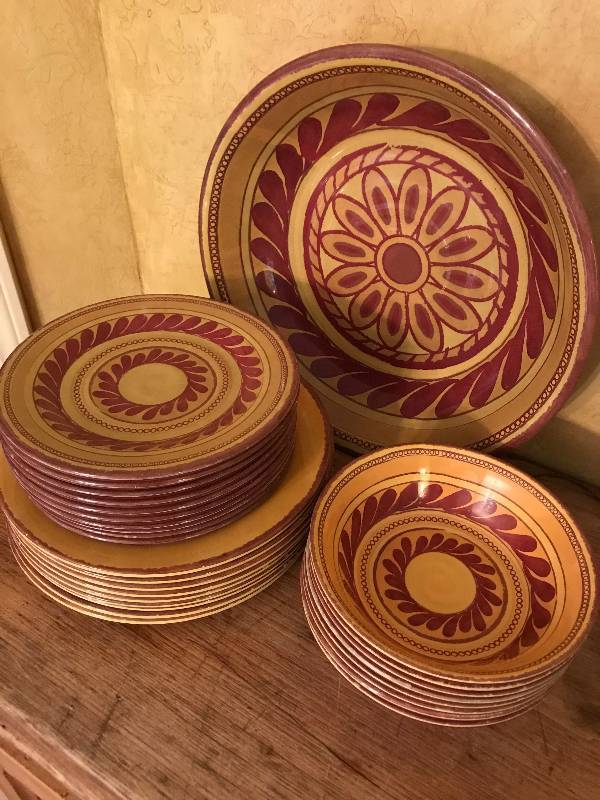 lot 1015 image: Target Home Brand Serving Bowl and dishes Melamine Dishwasher Safe for use inside or outside (picnic and patio)