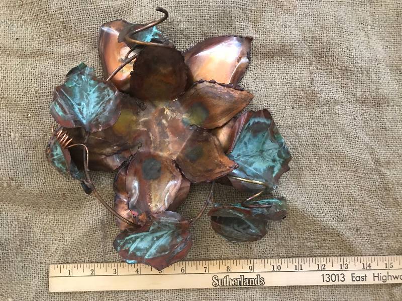 lot 1067 image: Copper Flower Bowl