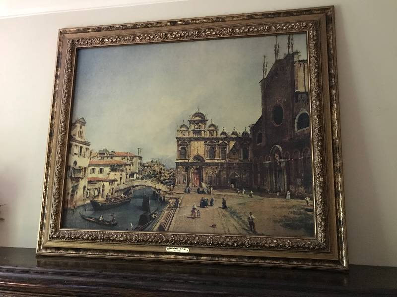 lot 146 image: Vintage framed Art--Venice San Giovanni and Paulo Belotto