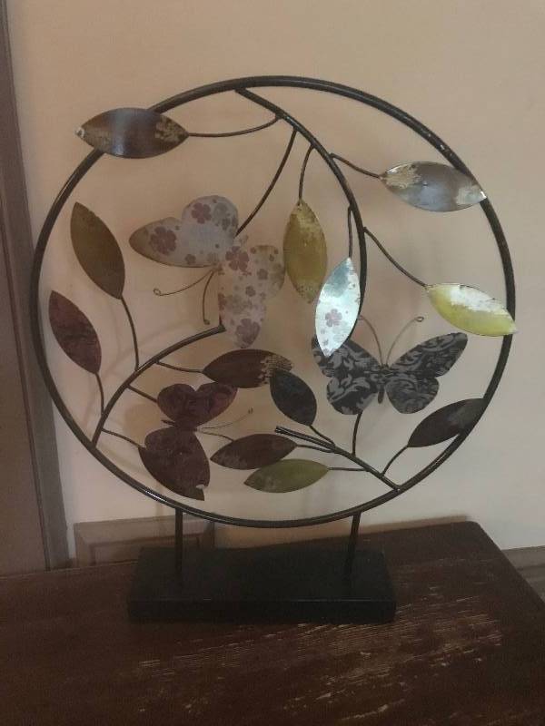 lot 201 image: Metal Butterfly Dcor--Height 22