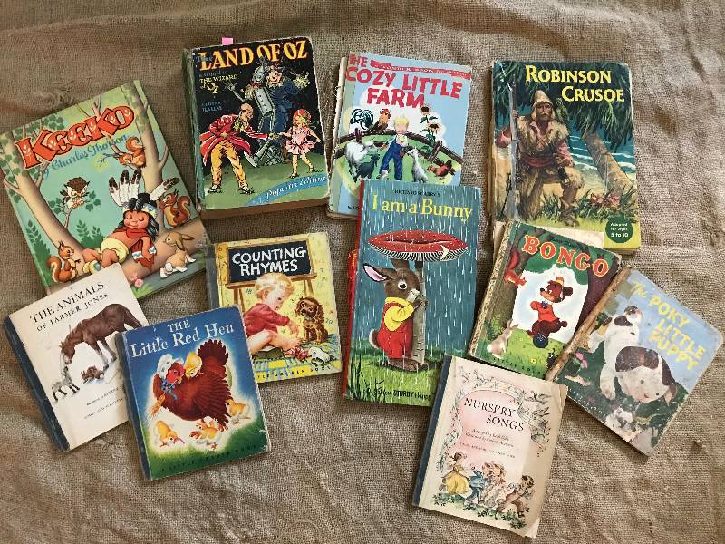 lot 72 image: Antique Childrens Books, including Wizard of Oz