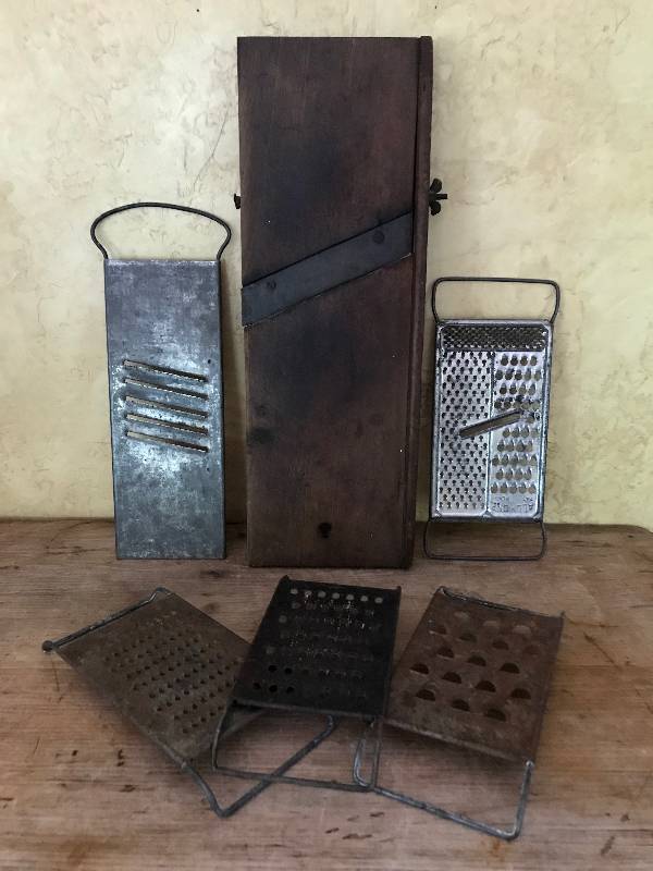 lot 78 image: Vintage Slicer and metal graters