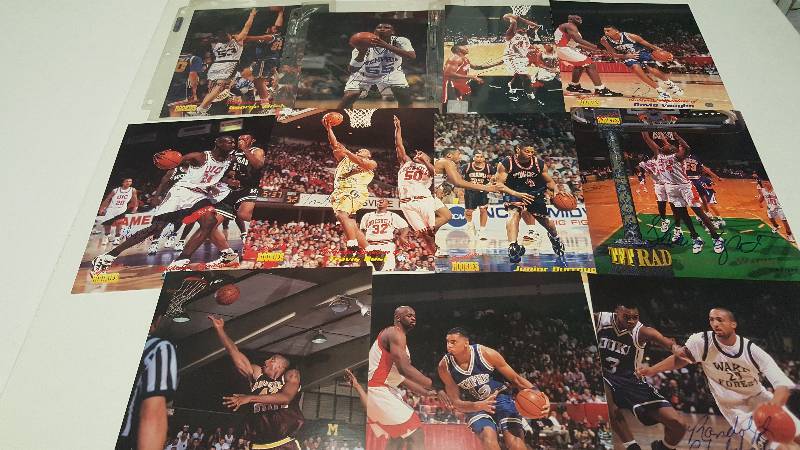 lot 1231 image: Signature Rookies Basketball Autograph Lot of 11 NCAA 8x10 Photos w Travis Best & George Zidek