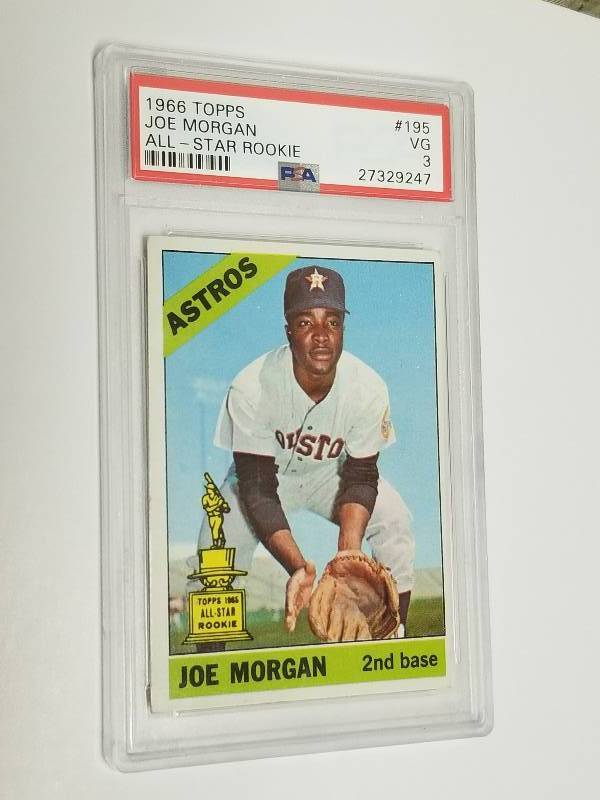 lot 1129 image: 1966 Topps Joe Morgan #195 Graded PSA 3 Houston Astros HOF
