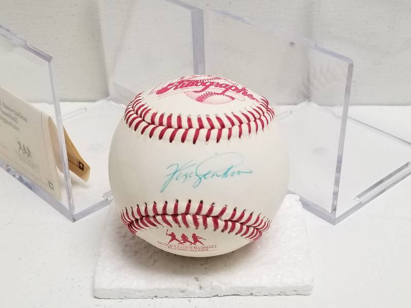 lot 1135 image: Fergie Jenkins Autographed Major League Baseball Players Alumni All-Star Logo w COA