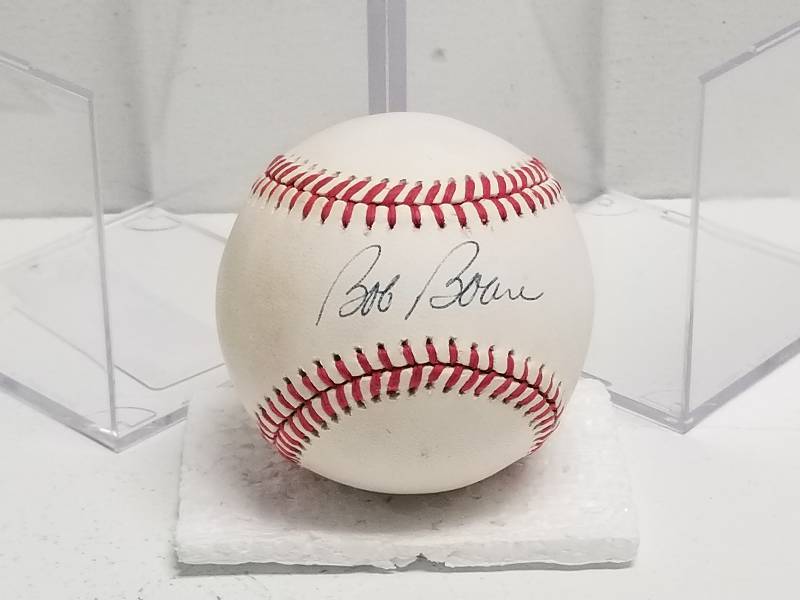 lot 1146 image: Bob Boone Autographed American League Official Baseball Kansas City Royals w COA