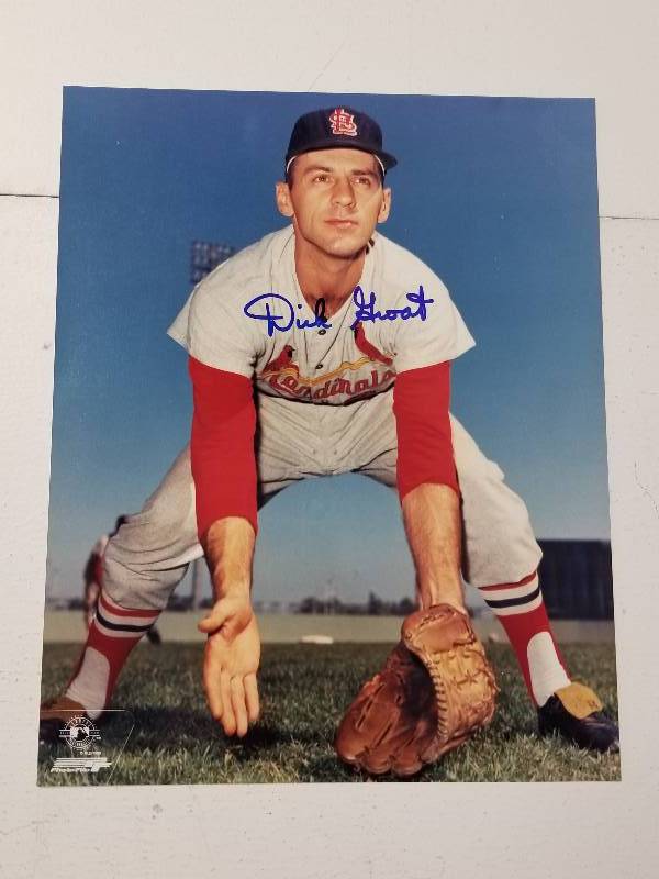 lot 1152 image: Dick Groat Autographed 8x10 Photo Print St. Louis Cardinals w COA