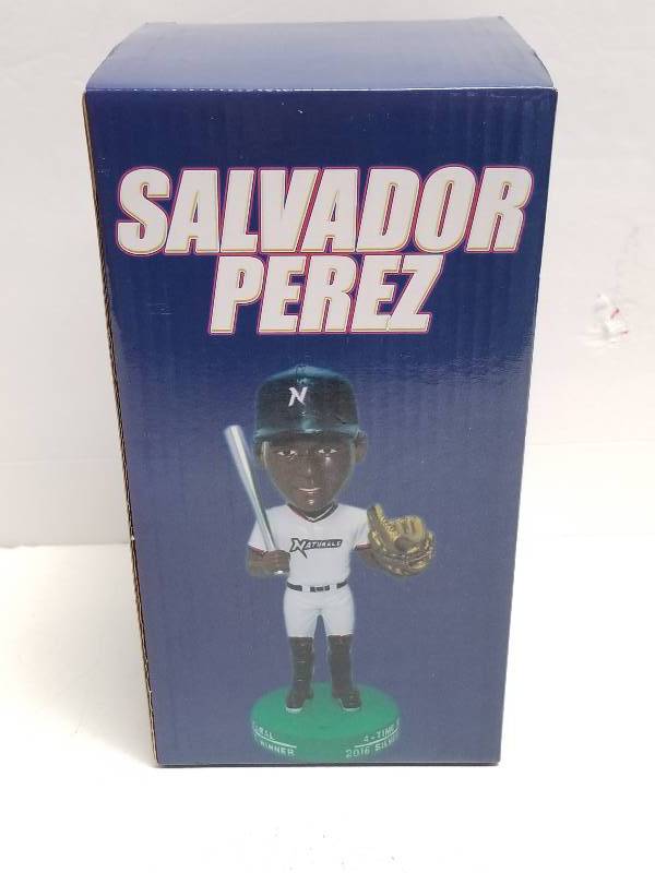 lot 1202 image: Salvador Perez 2016 Silver Slugger Bobblehead N.W. Arkansas Naturals New