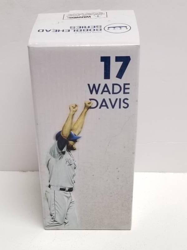 lot 1203 image: Wade Davis 2016 Kansas City Royals World Series Commemorative Bobblehead SGA New