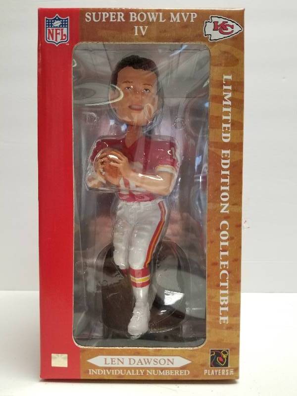 lot 1204 image: Len Dawson Kansas City Chiefs Jumbo Bobblehead Football Hall of Famers Limited Edition