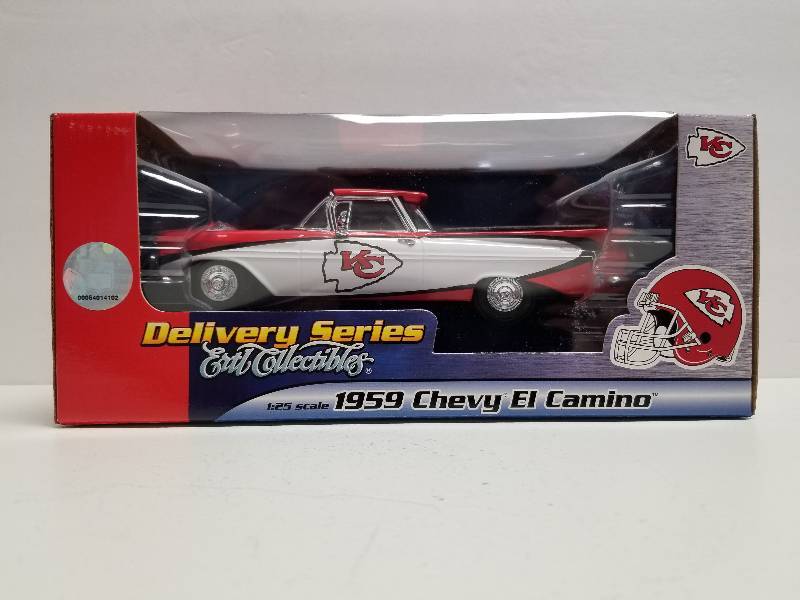 lot 1206 image: Kansas City Chiefs 1959 Chevy El Camino Ertl Collectibles 125 Die Cast Limited Series New