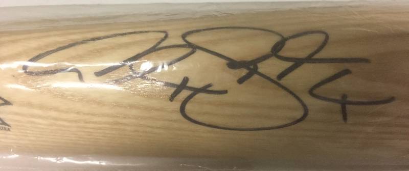 lot 1010 image: Signed Alex Gordon Full Sized Baseball Bat With 2015 World Series Champions Kansas City Royals Engraving & James Spence (JSA) Authentication