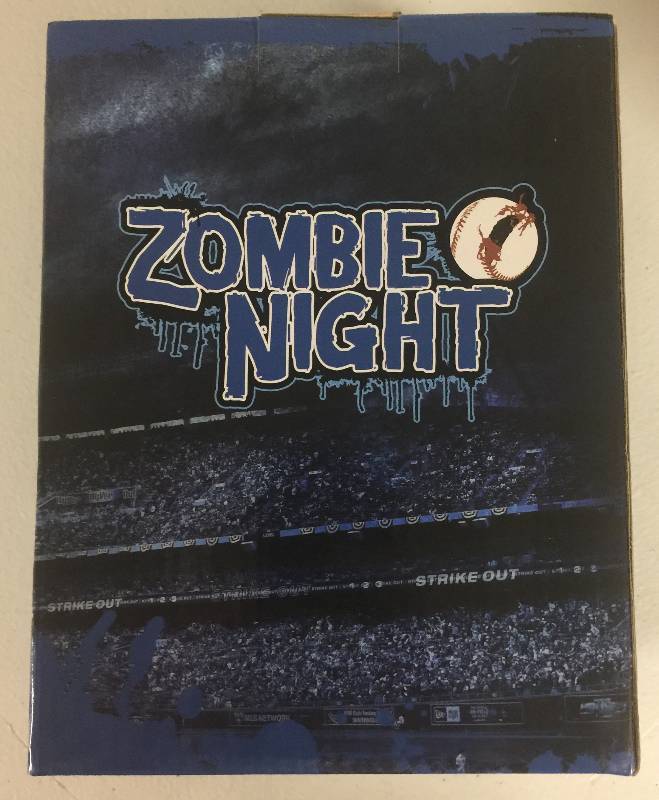 lot 1031 image: New In Box Zombie Night Bobble Stadium Giveaway Kansas City Royals Commemorative Bobblehead