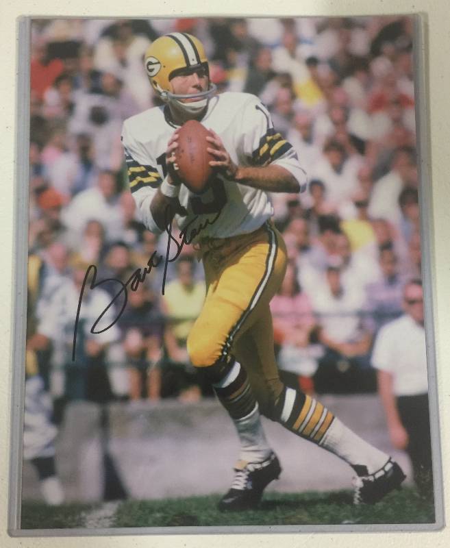 lot 1035 image: Signed 11x14 Bart Starr Green Bay Packers Glossy Photograph with Certificate of Authenticity