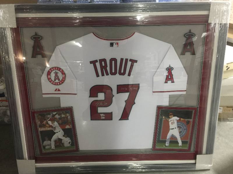 Mike Trout Autographed Framed Angels Jersey - The Stadium Studio