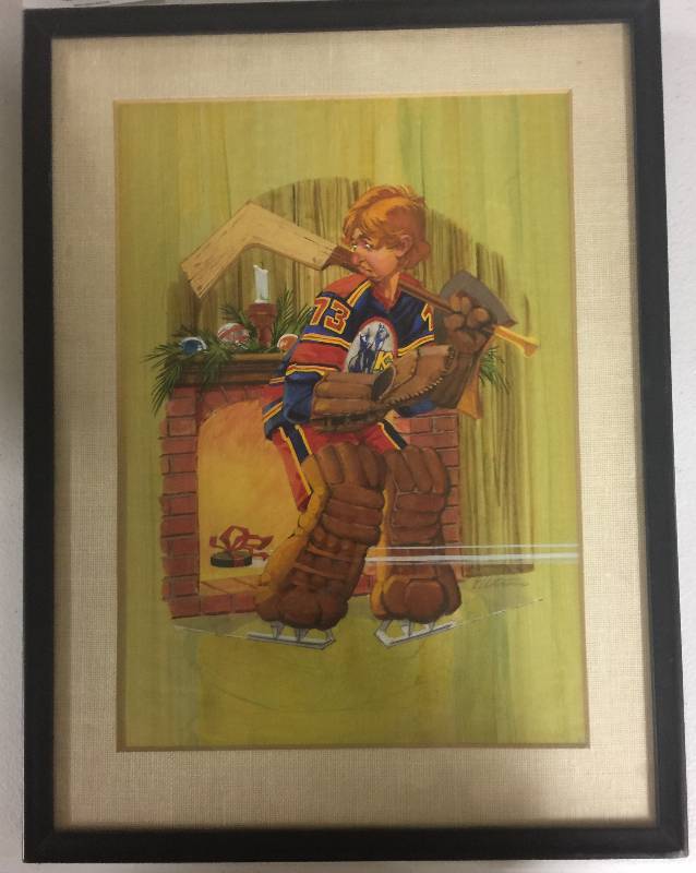 lot 1063 image: Framed 11x14 Kansas City Scouts Picture Ready for Hanging