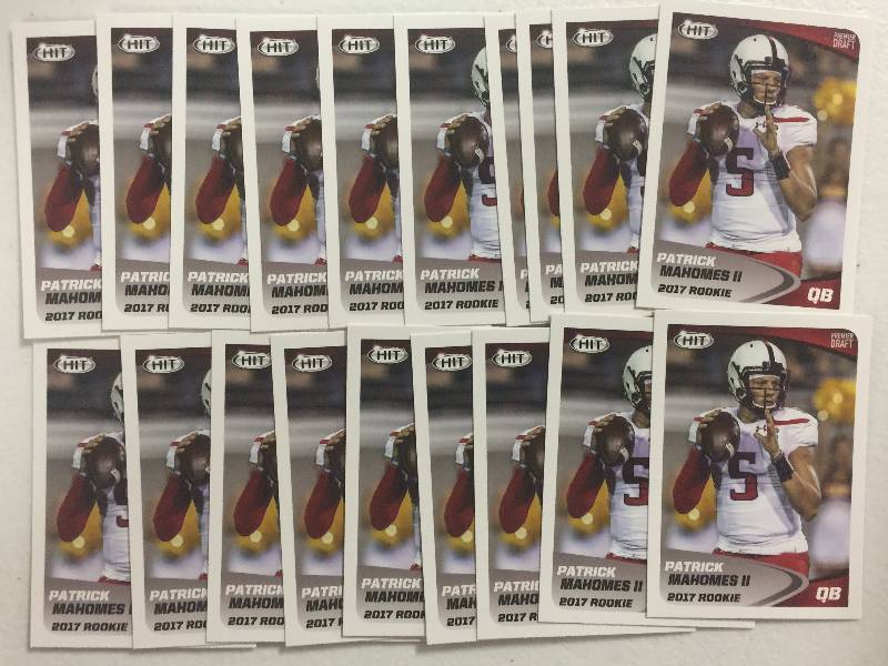 lot 1088 image: Twenty 2017 Hit Patrick Mahomes II Rookie Cards Kansas City Chiefs Starting QB