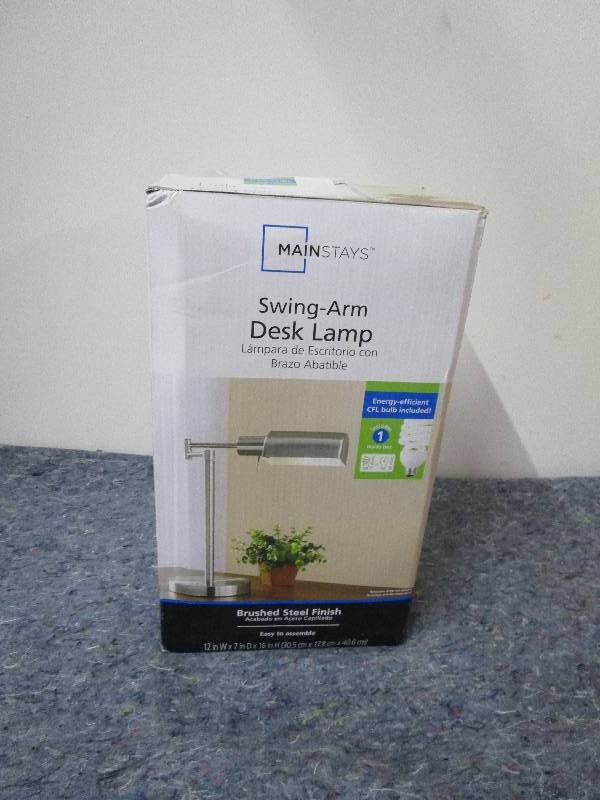 lot 8380 image: Swing Arm Desk Lamp