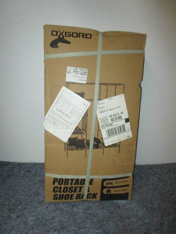 lot 8383 image: Portable Closet and Shoe Rack